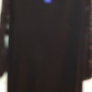 Black long sleeve dress with Lace bodice/sleeves
